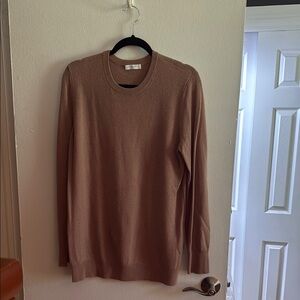 Equipment Tan Crewneck Sweater Soft Knit Classic
